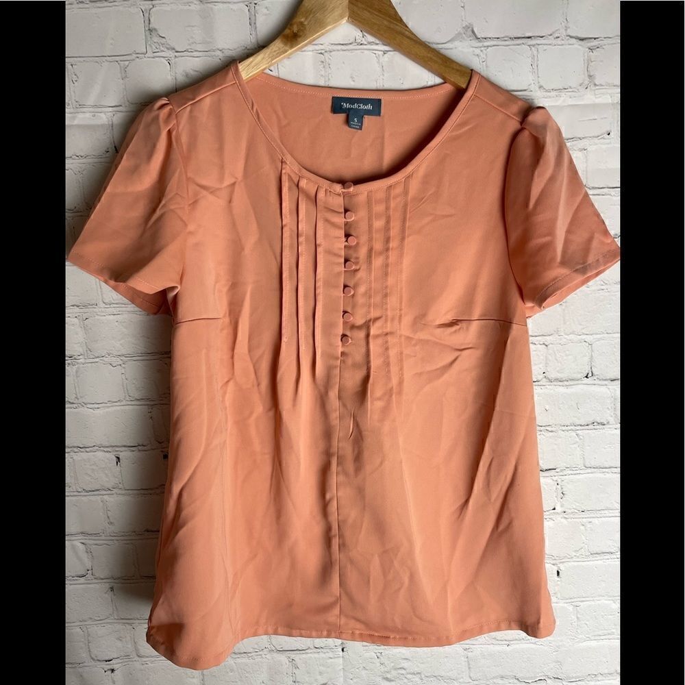 ModCloth Size Small Short Sleeve Blouse - Picture 2 of 10